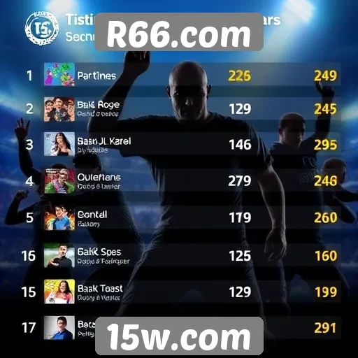 Ranking dos jogos mais populares em R66.com
